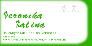 veronika kalina business card